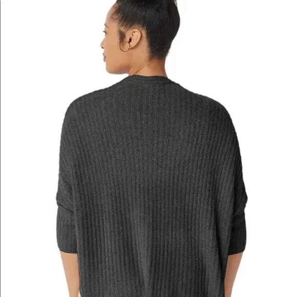 Barefoot Dreams Cozy Chic Lite Ribbed Shrug Cardi - Sz L/Xl - Picture 3 of 7